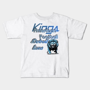 Detroit lions kings Football Kids T-Shirt